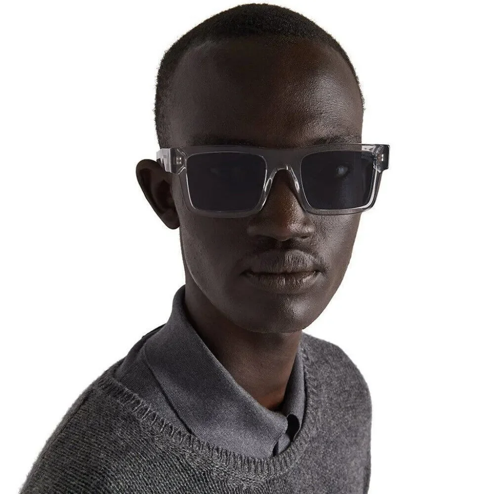 NEW Prada PR19WS U4309T  Crystal Grey Dark Grey Square Unisex Sunglasses